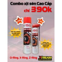 [Giảm 20k,Tặng Bàn Chải 3D] Bộ Combo Xịt Rửa Và Dưỡng Sên, Xích Cao Cấp Xtream X-150