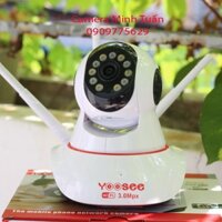 [Giảm 30%] Camera Yoosee xoay 360 3M Ban Đêm Có Màu, Full HD