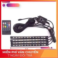 [Giảm 30%] FREE SHIP - Led Gầm Ghế 7 màu nháy theo nhạc,đèn led trang trí nội thất cảm biến theo nhạc cắm tẩu 12v