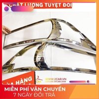 [Giảm 30%] FREE SHIP - Ốp viền đèn pha, hậu xe Toyota Innova 2017-2019 nhựa abs mạ crom sáng bóng