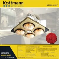 [GIẢM 30%] [CHÍNH HÃNG] ĐÈN SƯỞI KOTTMANN 4 BÓNG ÂM TRẦN Kottmann K1A/ Kottmann K4BT