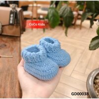[Giảm 30k HĐ 300k] Boot cao cổ đính khuy - giày handmade cho trẻ em