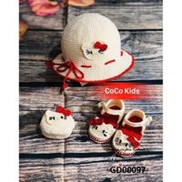[Giảm 30k HĐ 300k] Giày bệt hello kitty - giày handmade cho trẻ em