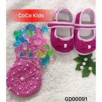 [Giảm 30k HĐ 300k] Giày vải nỉ quai ngang - giày handmade cho trẻ em