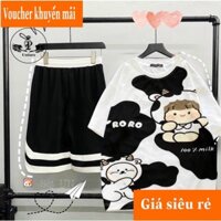 [GIẢM 39%] Set Bò Sữa ,Quần Ngắn Form Rộng Unisex Siêu Hot ( kèm video thật shop tự quay )