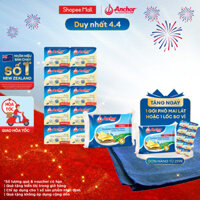 [GIẢM 40K PHÍ SHIP ĐƠN TỪ 100K] Combo làm Bánh Mì Nướng - Bơ vỉ Anchor (7gx10) + Phô mai lát Anch