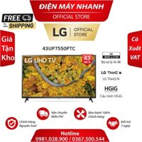 Giảm 5 triệu LG UP7550 43inch 4K Smart UHD TV  43UP7550PTC.ATV Mới 100% HD