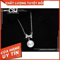 [GIẢM 50%] DÂY CHUYỀN HÌNH CHIẾC NƠ INOX RỚT NGỌC DC156 CAM KẾT UY TÍN