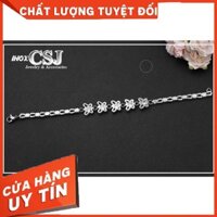 [GIẢM 50%] Lắc tay bướm phiên kẹp xoàn trắng lt226 CAM KẾT UY TÍN