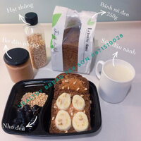 (Giảm 5K) Combo 20 lát bánh mì đen + bơ lạc/ điều/ mứt 100gr