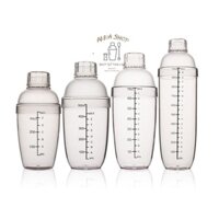 [Giảm 60k] COMBO 4 Bình Lắc Nhựa Shaker 350ml, 530ml, 700ml, 1000ml chỉ với giá 199k
