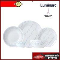 [Giảm 70k ship] [Giao hoả tốc]  Bộ bàn ăn  thủy tinh Opal kháng vỡ 12 món Luminarc Diwali Marble  Tặng kèm hộp quà tặng