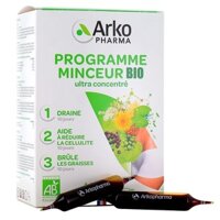 Giảm cân 3 tác động Arkopharma Programme Minceur BIO của Pháp hộp 30 ống (mẫu mới 2023)