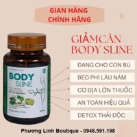 Giảm cân cấp tốc BODY SLINE viên uống đốt mỡ nhanh an toàn hiệu quả chính hãng detox đẹp da hộp 30 viên D05