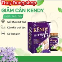 Giảm Cân Kendy VIPP X3 Chính Hãng (có thẻ bồi hoàn 50 tr) Hỗ trợ đào thải mỡ, detox body đẹp da
