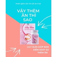 giảm cân lily slim