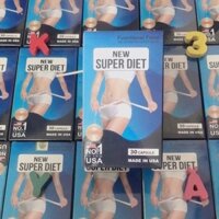 GIẢM CÂN SUPER DIET CHO CƠ ĐỊA KHÓ GIẢM NHỜN  AN TOÀN HỘP 45 VIÊN CỦA MỸ