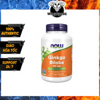 Giảm Căng Thẳng Stress Cải Thiện Trí Nhớ Giúp Thông Minh Now Ginkgo Biloba 60mg (240 Viên)