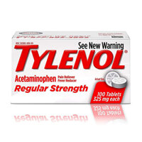Giảm đau hạ sốt TYLENOL Regular Strength Tablets with 325 mg Acetaminophen, 100 Ct