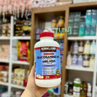 Giảm đau xương khớp Glucosamine & MSM 1500mg 375 viên Kirkland Signature bổ xương khớp