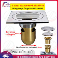 【🔥giảm giá🔥】( 10*10Đồng Thau Đúc Mờ ) Phễu Thoát Sàn , Ga Thoát Nước Nhà Tắm Chống Mùi Hôi Đáy Lớn