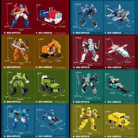 [Giảm giá 30 ngày 1107 miếng] Tương thích với Lego Transformers Optimus Prime Khối xây dựng Bumblebee Robot Mecha Đồ chơi lắp ráp hạt nhỏ bé trai