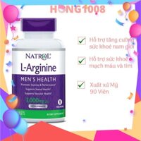 GIẢM GIÁ 40% Viên uống Natrol L-Arginine 3000 Mg 90 viên - Mẫu mới không co hộp Hỗ trợ Cải Thiện Sức khỏe 90 viên - l -