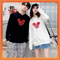 [Giảm Giá 50%] Áo Đôi Hoodie Tai Thỏ Chữ Hỷ Loại A Hàng Đẹp