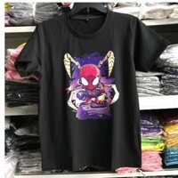 [GIẢM GIÁ] Áo thun Marvel in hình Spider Man màu đen dễ thương được yêu thích nhất