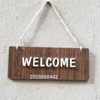 [Giảm giá ] bảng gỗ welcom treo trang trí shop, cửa hàng, quán xá