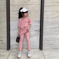 [Giảm giá] bộ cộc tay quần dài hàng xuất khẩu cực sang chảnh cho bé gái từ 11-27kg