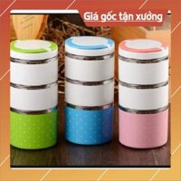 GIẢM GIÁ Cặp lồng  3 tầng giữ nhiệt/ camen