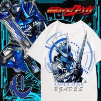 [Giảm giá] [Chất liệu Polyester] Kamen Rider Sacred Blade Series Áo thun nam ngắn tay rộng rãi mùa hè Áo thun Anime Saber Quần áo chung Tay áo năm điểm dành cho trẻ em Quà tặng sinh nhật tại nhà St