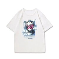 [Giảm Giá] Cotton Nguyên Chất Trắng Quốc Gia Hợp Thời Trang Kamen Rider In Hình Mùa Hè Tay Ngắn Cặp Đôi Hip-Hop Dạo Phố