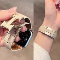 [Giảm Giá] Dây Da Cho Apple Watch Band 46mm 49mm 44mm 45mm 42mm 40mm 41mm 38 Vòng Tay Từ Tính Cho IWatch Ultra Series 10 9 8 7 SE 6