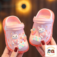 [Giảm Giá] Dép Trẻ Em Mùa Hè Bé Gái Hoạt Hình Dễ Thương Chống Trơn Trượt Bé Trai Đế Mềm Giày Có Lỗ Cho Bé Dép Đi Trong Nhà