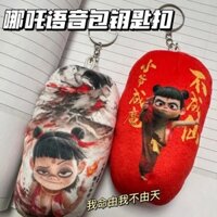 [Giảm giá] Đồ chơi búp bê Nezha cùng phong cách trong phim, móc khóa âm thanh hài hước, quà tặng búp bê Nezha cho bé trai