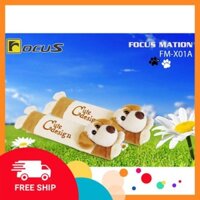 Giảm giá + Free Ship Trang trí bọc dây an toàn FOCUS chó MATION FM-X01A màu kem