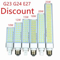 Giảm Giá G23 G24 E27 Bóng Đèn LED 10W 21Led 12W 27Led 15W 36Led 18W 48led 5730 Đèn LED Ấm Màu Trắng Lạnh Spotlight 180 Bằng