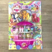 [GIẢM GIÁ] [GIẢM GIÁ] [GIẢM GIÁ] [GIẢM GIÁ] Bộ đồ chơi ngựa Pony bán kem đáng yêu