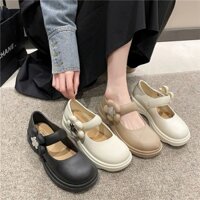 [Giảm giá] Giày đơn Anh mới Giày đế mềm đế thấp Giày nữ Mary Jane chống thấm nước