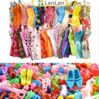 Giảm giá hấp dẫn 20 Chiếc Váy Búp Bê Thông Thường Váy Ngắn Gợi Cảm + 20 Đôi Giày / Giày Cao Gót Cho Búp Bê 27-30 CM Phong Cách Ngẫu Nhiên