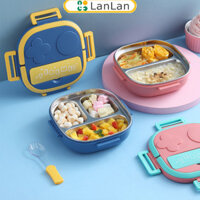 Giảm giá hấp dẫn 550ml Di Động Bento Hộp Robot Hình Inox 304 Hộp Cơm Trưa Cắm Trại Ngoài Trời Dã Ngoại Hộp Đựng Thực Phẩm Có Thìa