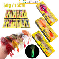 Giảm giá hấp dẫn 60g Dạ Quang Mực Câu Cá Xuất Hiện Sống Động Mồi Mềm Giả Uv Mực Jig Thích Hợp Cho Câu Cá Biển