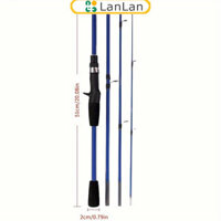Giảm giá hấp dẫn Cần câu bằng kính thiên văn 4-5 phần Cần quay / Cần đúc, Cần cầm tay Carbon có vòng dẫn hướng mượt mà để câu cá ngoài trời Cột tay Carbon 5,9ft / 6,9ft