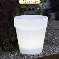 Giảm giá hấp dẫn Đèn chậu hoa năng lượng mặt trời, Đèn sân ngoài trời bằng nhựa PP 4LED, Chậu trang trí hiện đại cho cây trồng, Đèn trang trí sân vườn chống nước IP44, Đèn chiếu sáng tự động ban đêm