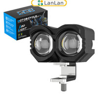 Giảm giá hấp dẫn Đèn LED Xe Máy Ống Kính Kép 20W 8000LM Vàng Trắng Đôi Màu Cao / Thấp Chùm Đèn Phụ Trợ