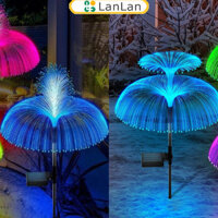 Giảm giá hấp dẫn Đèn Sứa Năng Lượng Mặt Trời 7 Màu Thay Đổi Đèn Sân Vườn Chống Thấm Nước Ngoài Trời Đèn Led Sợi Quang Cho Sân Bãi Cỏ