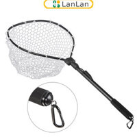 Giảm giá hấp dẫn Lưới Câu Cao Su Với Tay Cầm Cực Hợp Kim Nhôm Kính Thiên Văn 1.48ft-2.79ft, Cần Câu Cá Với Carabiner Phát Hành Từ Tính Cho Thuyền Kayak Canoe