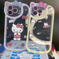 [Giảm giá hấp dẫn] Ốp lưng trong suốt hình mèo Kitty mới cho iPhone 15/13 Pro 8p/xs phong cách nữ tính XR Apple 13 2025 PXIG